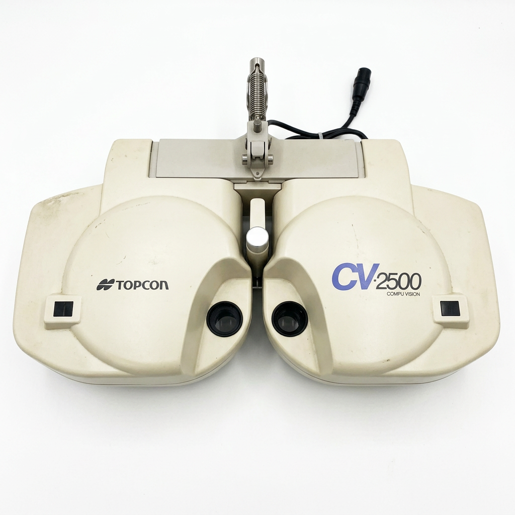 TOPCON CV-2500 phoropter — AI-retouched reference photo